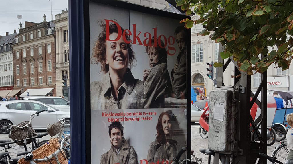 Dekalog street ad in Copenhagen