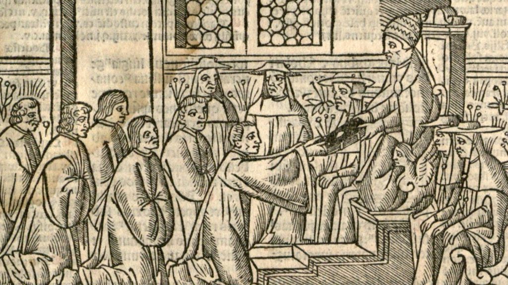 Pope Gregory IX and his curia