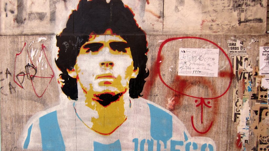 Diego Maradona graffiti