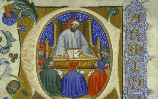 Boethius with his students