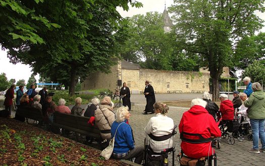 Open air Pentecost service in Bornheim, Frankfurt