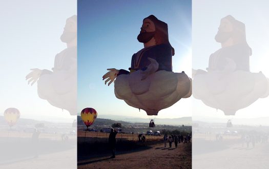 Photo of Jesus the hot air balloon