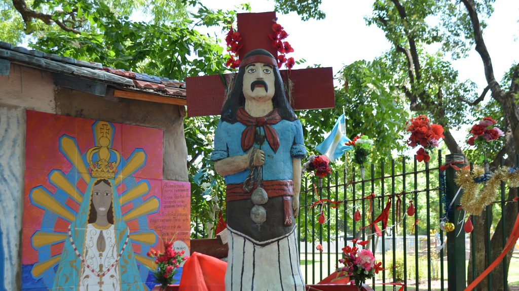 Shrine to Gauchito Gil in La Chacarita, Buenos Aires