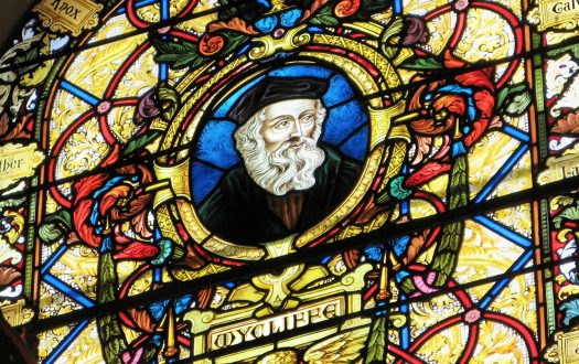 John Wycliffe stained glass window