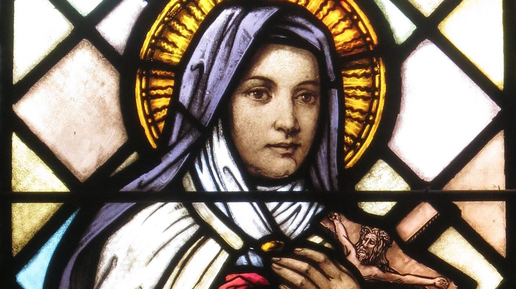 St Thérèse of Lisieux in stained glass